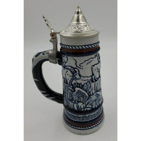 Avon Other - Vintage Avon Stein 1976 Lidded Alaskan Rocky Wild Animal